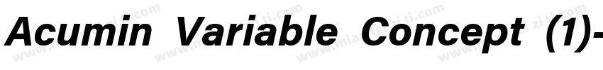 Acumin Variable Concept (1)字体转换